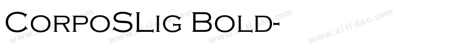 CorpoSLig Bold字体转换
